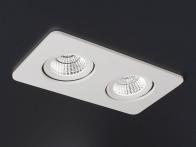 MoltoLuce LED-Deckeneinbauleuchte IZZY DOUBLE 