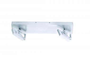 F.L.I. LED-Deckenleuchte 2-flammig 211682 - 11W Warmweiß | Aluminiumfarbig matt | Nein