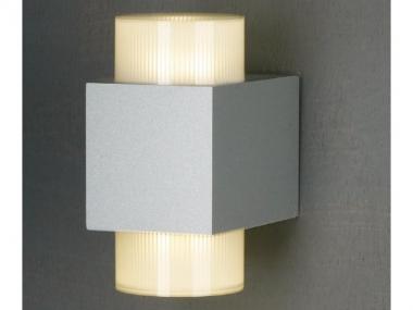 LED-Wandleuchte Cubic Warmweiß | Silbergrau | Nein