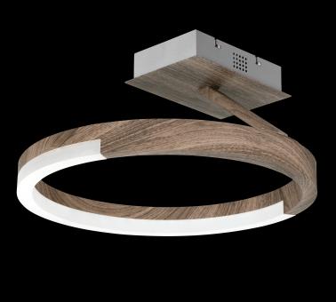 Honsel LED-Deckenleuchte STICK Holz 23107 Warmweiß | Holzfarbig | Ja