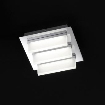 Honsel LED-Deckenleuchte Sporto - 12W Warmweiß | Chrom | Nein