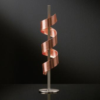 Honsel LED-Tischleuchte Spirale - 15W Warmweiß | Kupferfarbig | Ja