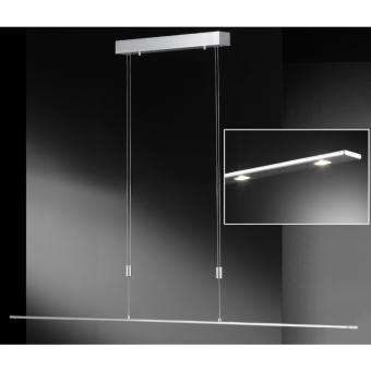 Honsel LED-Pendelleuchte Vilde - 36W Warmweiß | Aluminiumfarbig matt | Ja