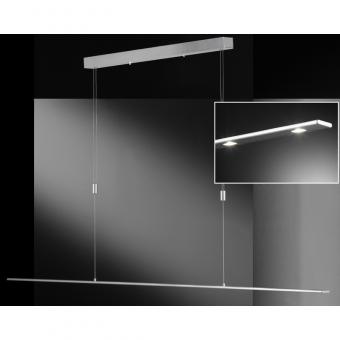 Honsel LED-Pendelleuchte Vilde - 36W Warmweiß | Aluminiumfarbig matt | Ja