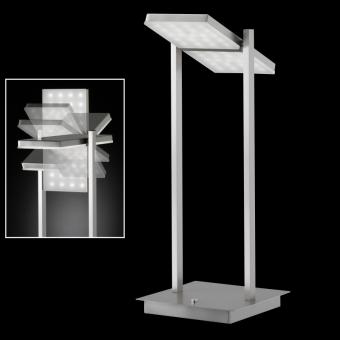 Honsel LED-Tischleuchte MILL - 12W Warmweiß | Nickel matt | Ja