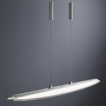 LupiaLicht LED-Pendelleuchte LIFT 1235/1-69 Warmweiß | Nickel matt | Ja