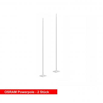 OSRAM LED-Standleuchte POWERPOLE® WT - 2er Set Warmweiß | Silber | Ja