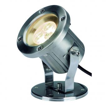 SLV LED-Strahler NAUTILUS LED 304B Warmweiß | Edelstahl | Nein