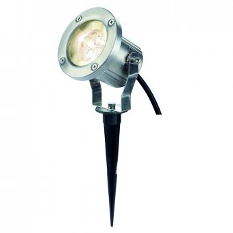 SLV LED-Strahler NAUTILUS 304 S Warmweiß | Edelstahl | Nein