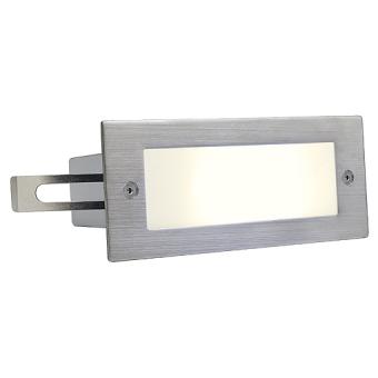 SLV LED-Wandeinbauleuchte BRICK 16 - Edelstahl 