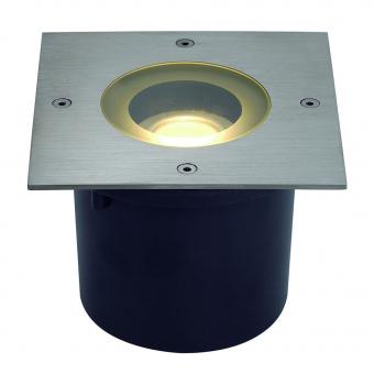 SLV LED-Bodeneinbauleuchte WETSY DISK 300 Quadrat Extra Warmweiß | Edelstahl | Nein